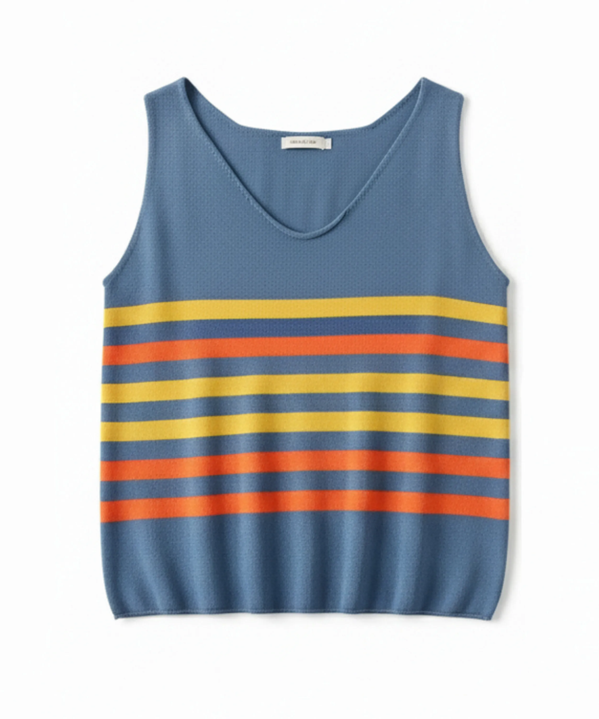 تاپ ابریشمی راه راه ریز بافت - فری سایز